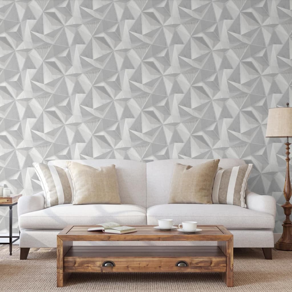 DUTCH WALLCOVERINGS Tapet Onyx ljusgrå