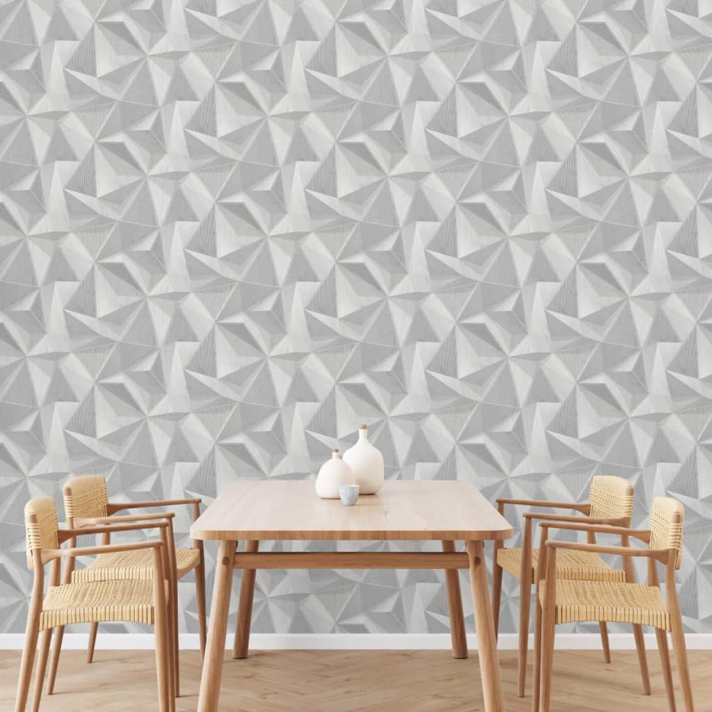 DUTCH WALLCOVERINGS Tapet Onyx ljusgrå