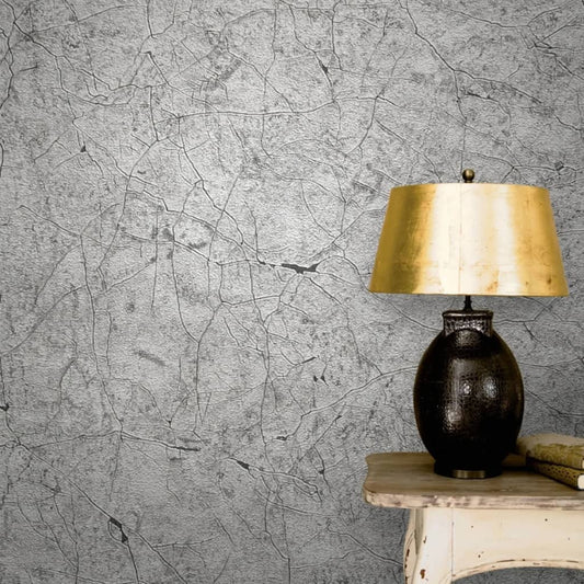 Noordwand Tapet Vintage Deluxe Stucco Crackle metallic