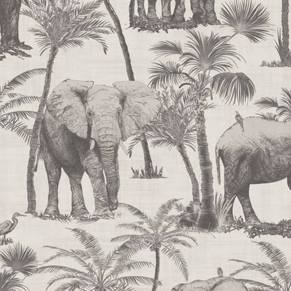 DUTCH WALLCOVERINGS Tapet Elephant Grove kol