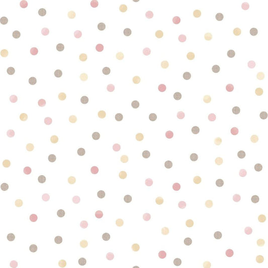 Noordwand Tapet Mondo baby Confetti Dots , vit och brun