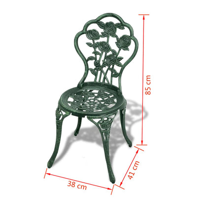 Caféset 3 delar gjuten aluminium