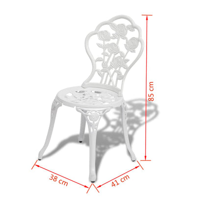 Caféset 3 delar gjuten aluminium