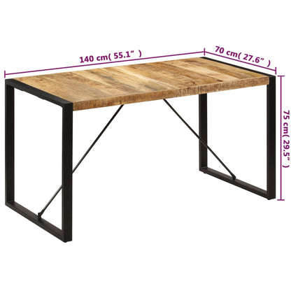 Matbord 140x70x75 cm massivt mangoträ