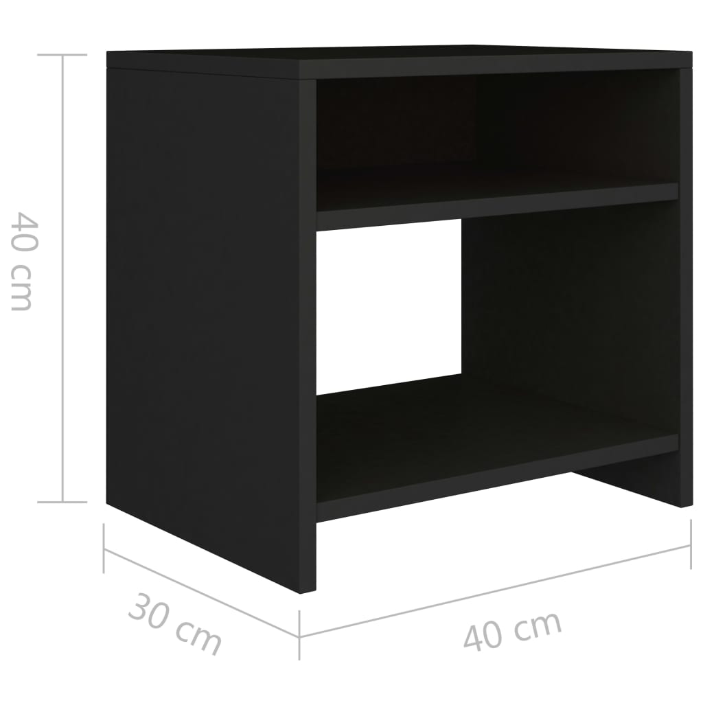 Sängbord sonoma-ek 40x30x40 cm konstruerat trä