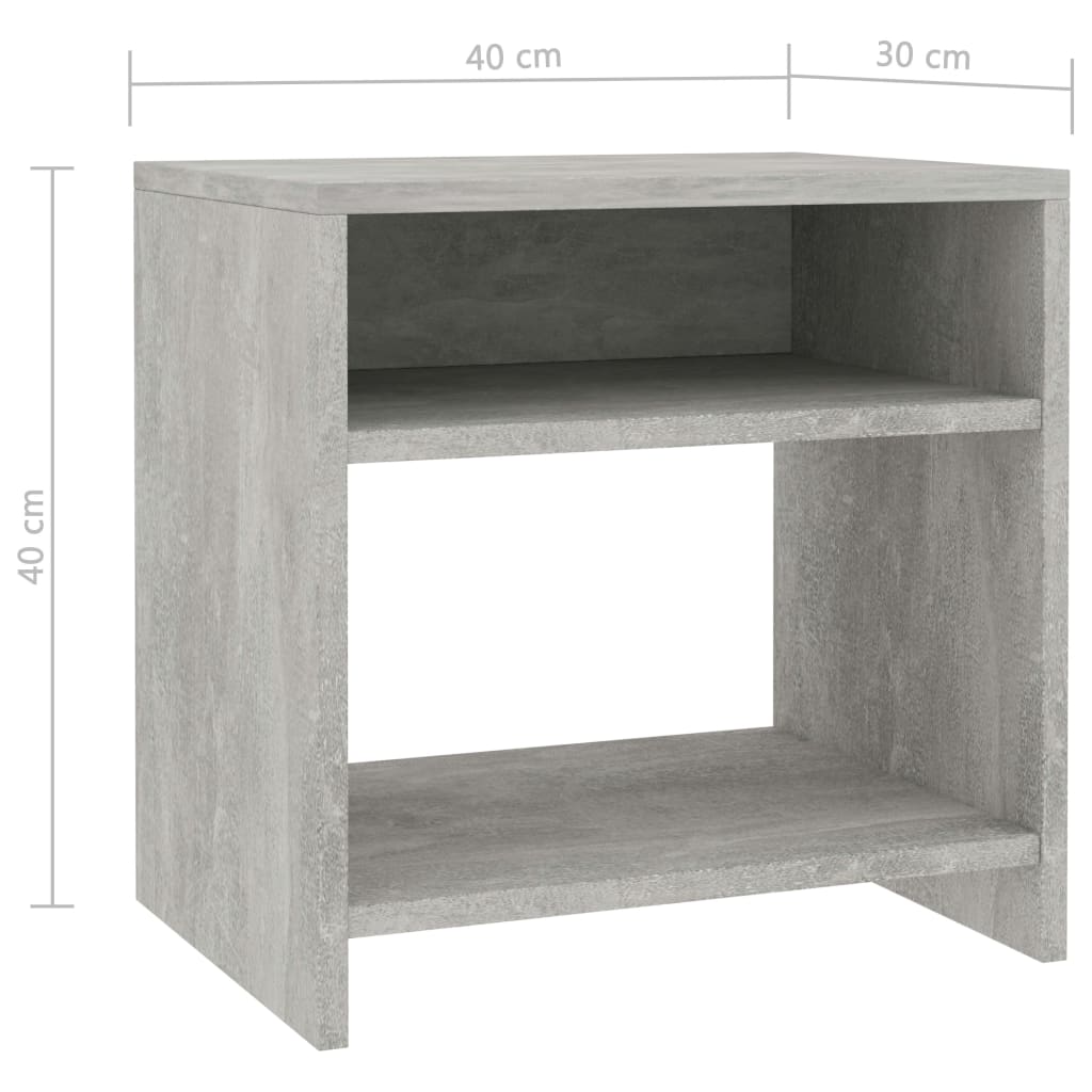 Sängbord sonoma-ek 40x30x40 cm konstruerat trä