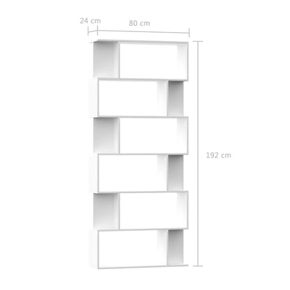 Bokhylla/Rumsavdelare sonoma-ek 80x24x192 cm spånskiva