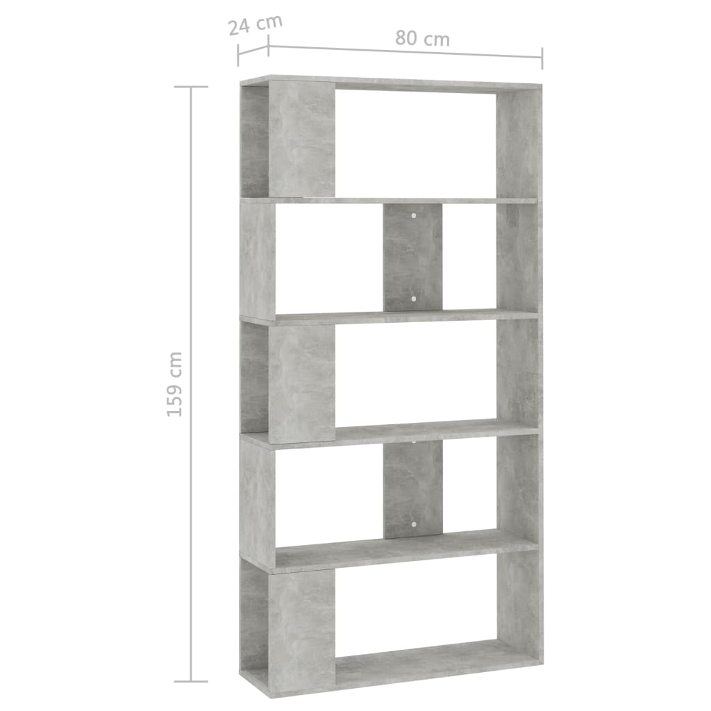 Bokhylla/Rumsavdelare sonoma-ek 80x24x159 cm spånskiva