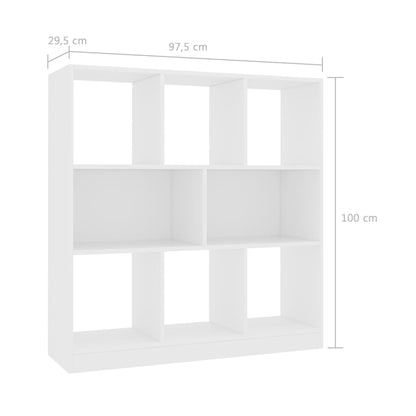 Bokhylla sonoma-ek 97,5x29,5x100 cm konstruerat trä