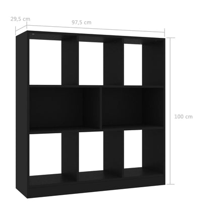 Bokhylla sonoma-ek 97,5x29,5x100 cm konstruerat trä