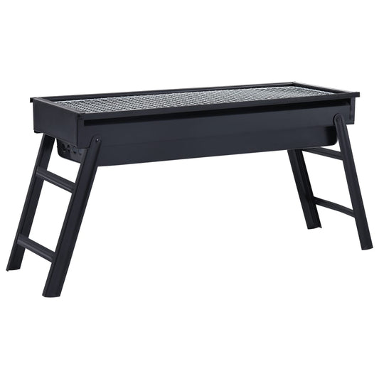 Portabel campinggrill stål 60x22,5x33 cm