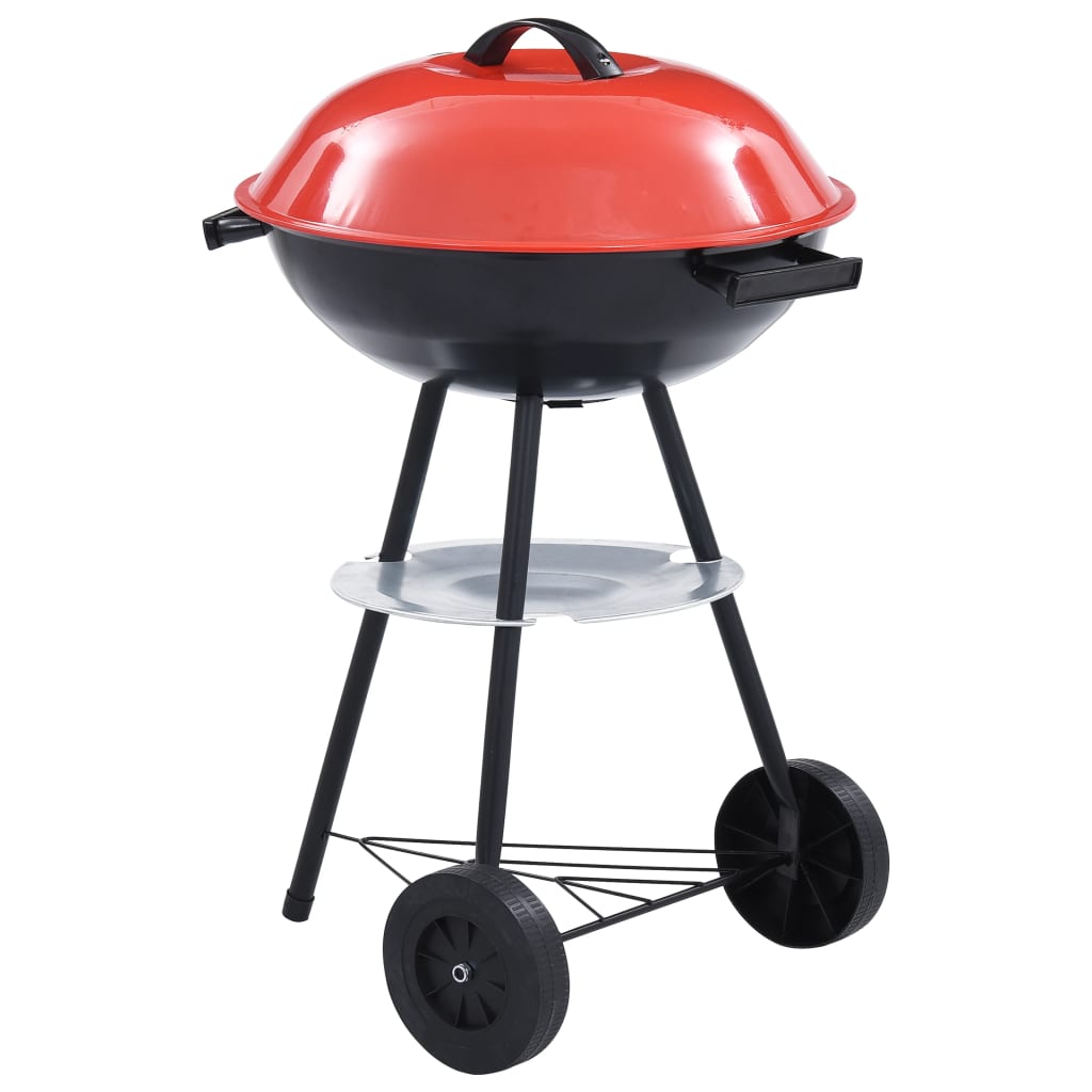 Portabel kolgrill med hjul XXL 44 cm