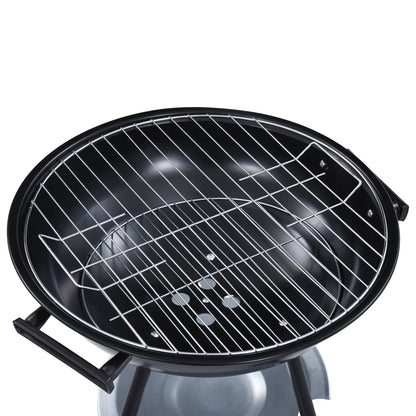 Portabel kolgrill med hjul XXL 44 cm