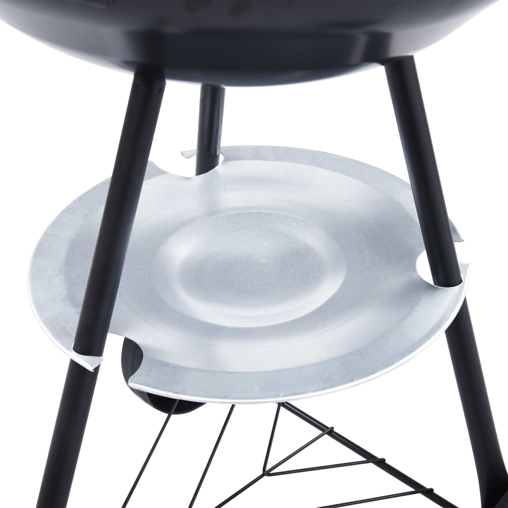 Portabel kolgrill med hjul XXL 44 cm