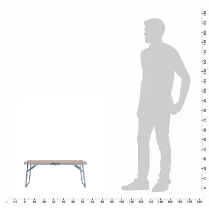 Hopfällbart campingbord  aluminium 60x40 cm