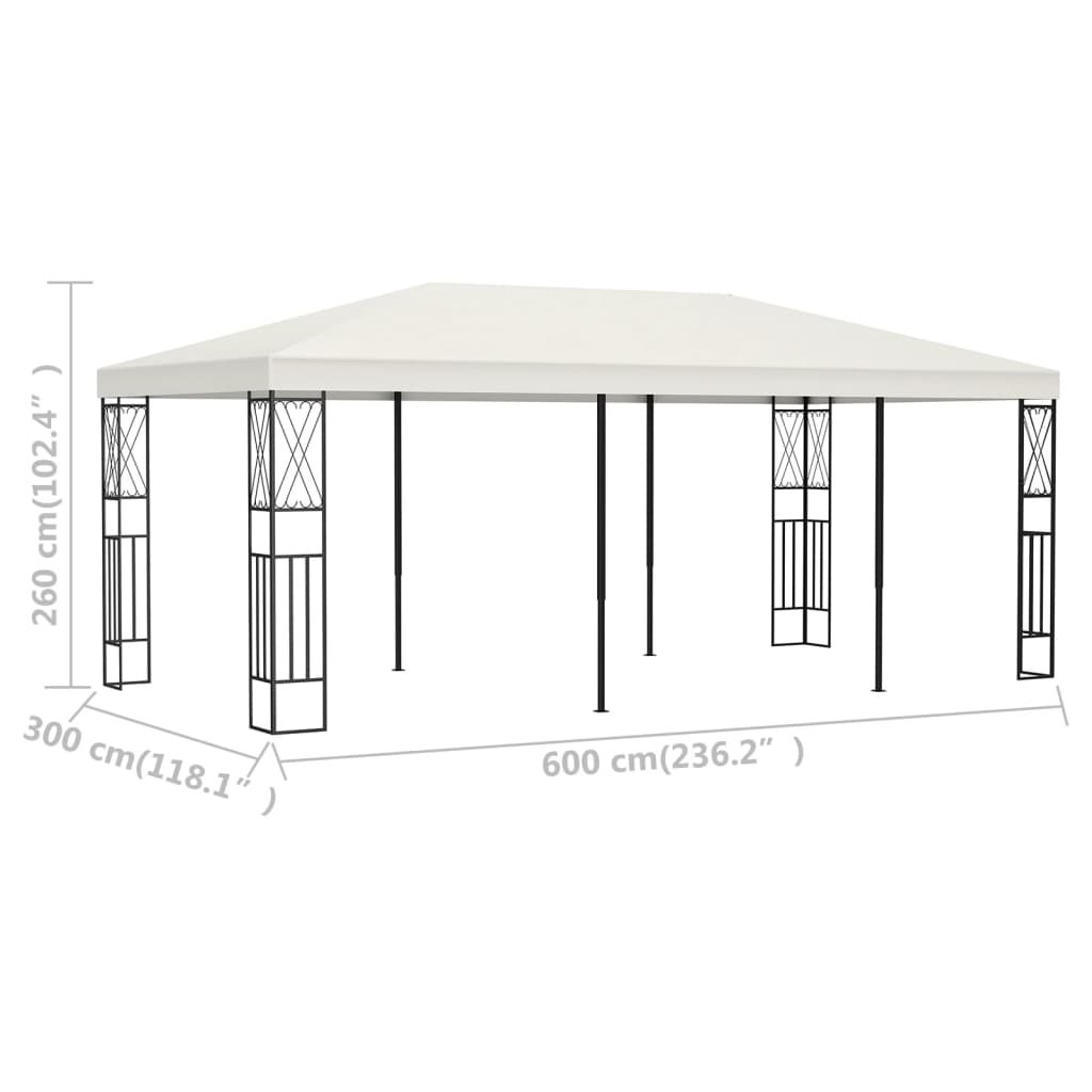 Paviljong 3x6 m  tyg