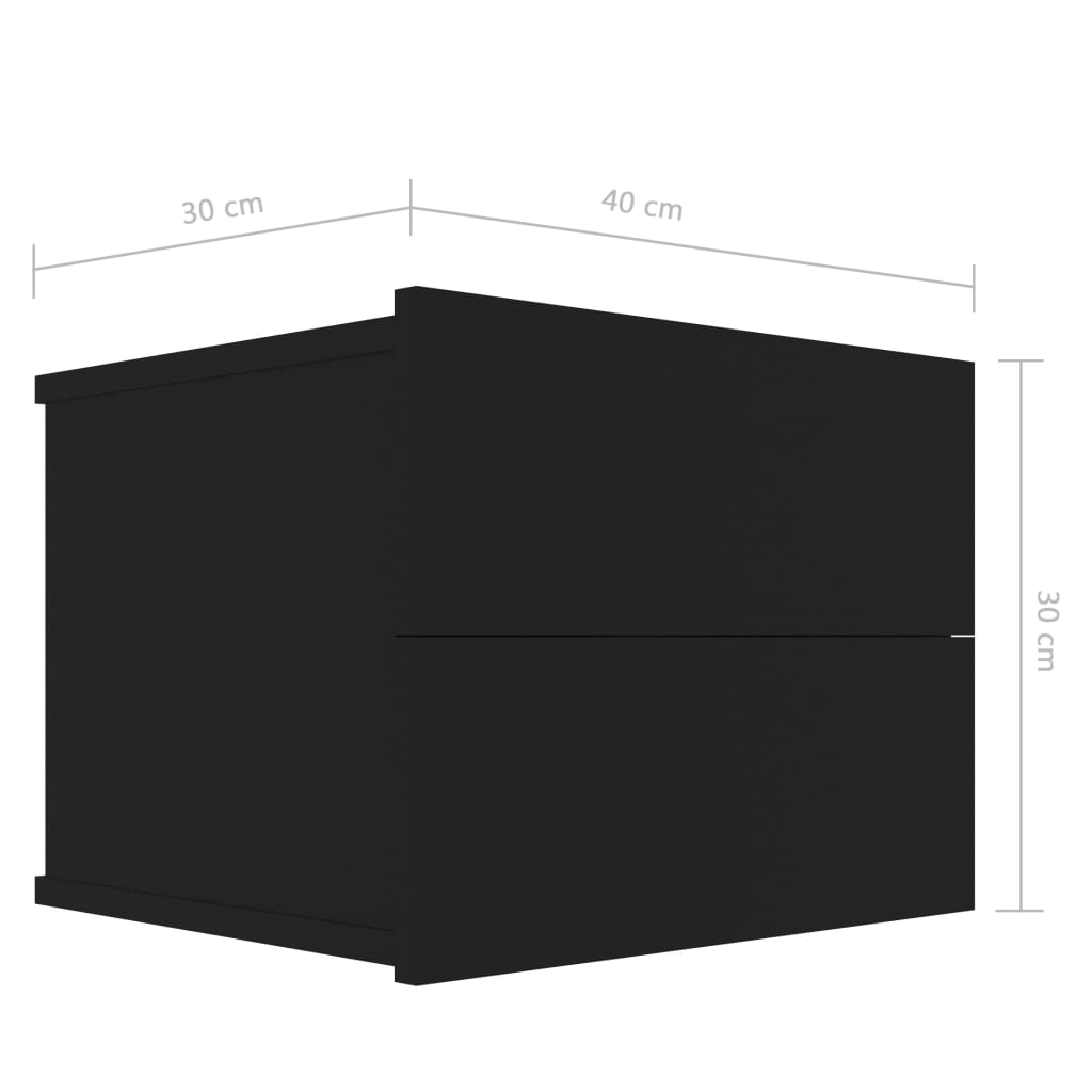 Sängbord sonoma ek 40x30x30 cm spånskiva