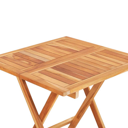 Hopfällbart cafébord 60x60x65 cm massiv teak