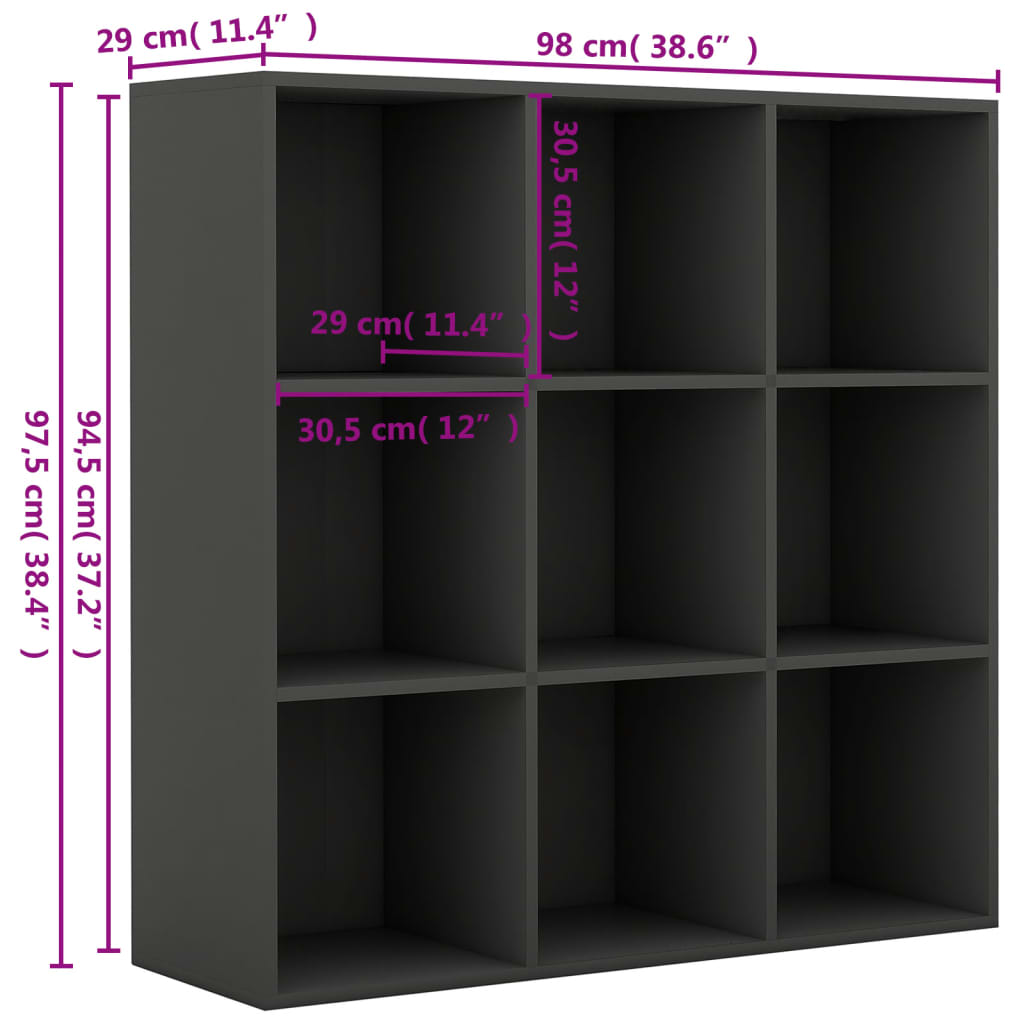 Bokhylla sonoma-ek 98x30x98 cm spånskiva