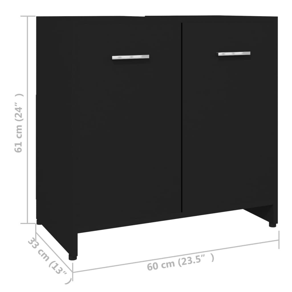 Badrumsskåp sonoma-ek 60x33x61 cm konstruerat trä