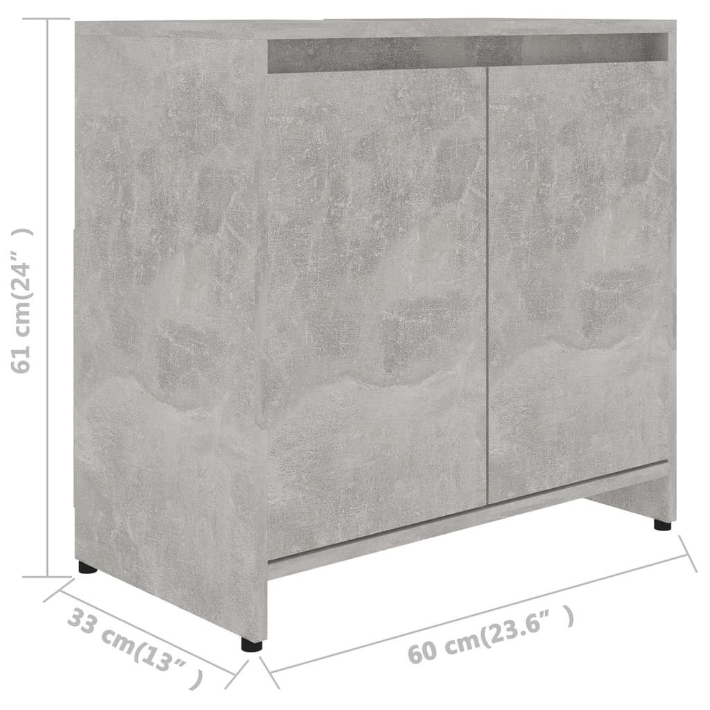 Badrumsskåp sonoma-ek 60x33x61 cm spånskiva