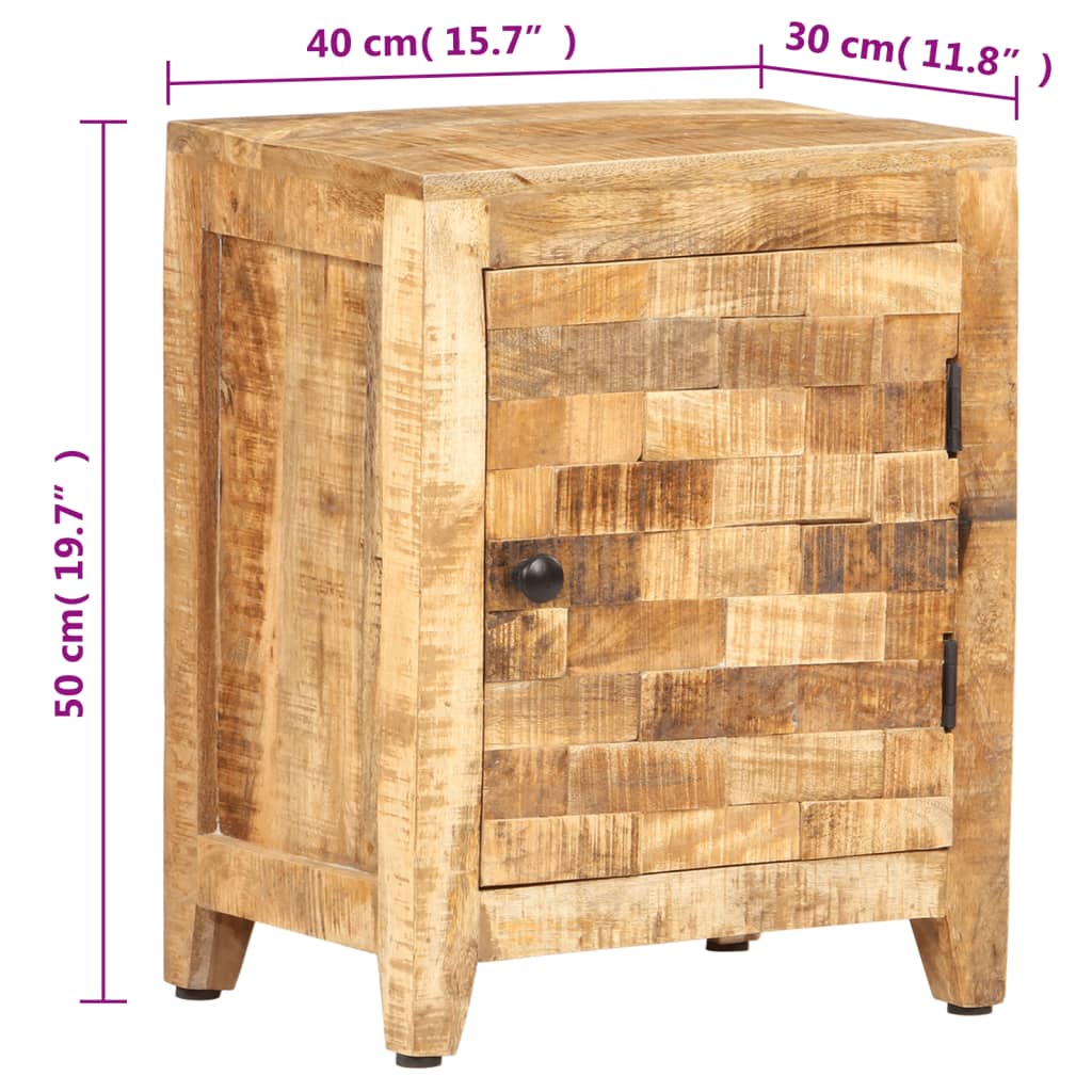 Sängbord 40x30x50 cm massivt mangoträ