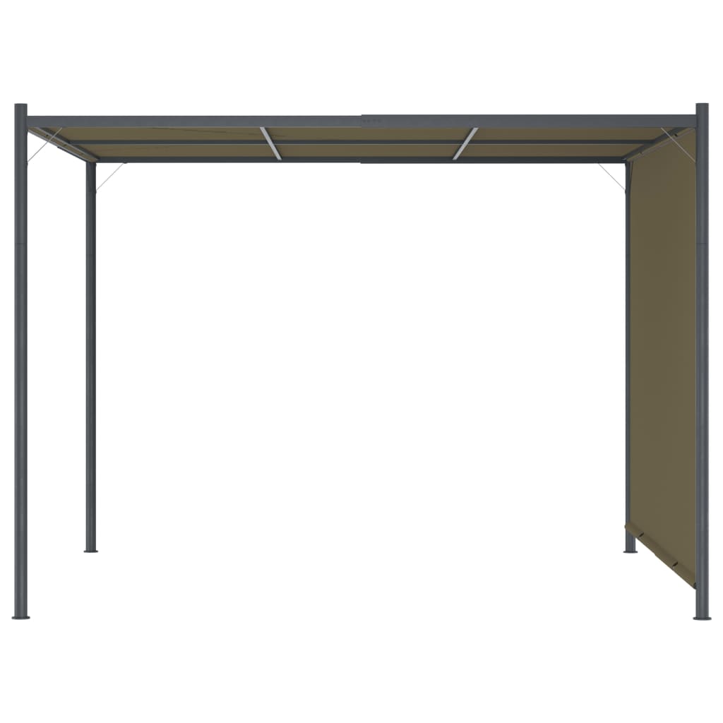 Pergola med infällbart tak 3x3 m  180 g/m²