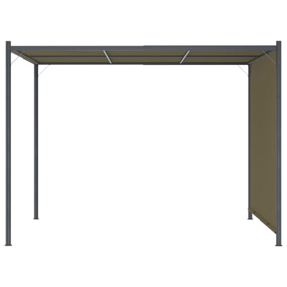 Pergola med infällbart tak 3x3 m  180 g/m²