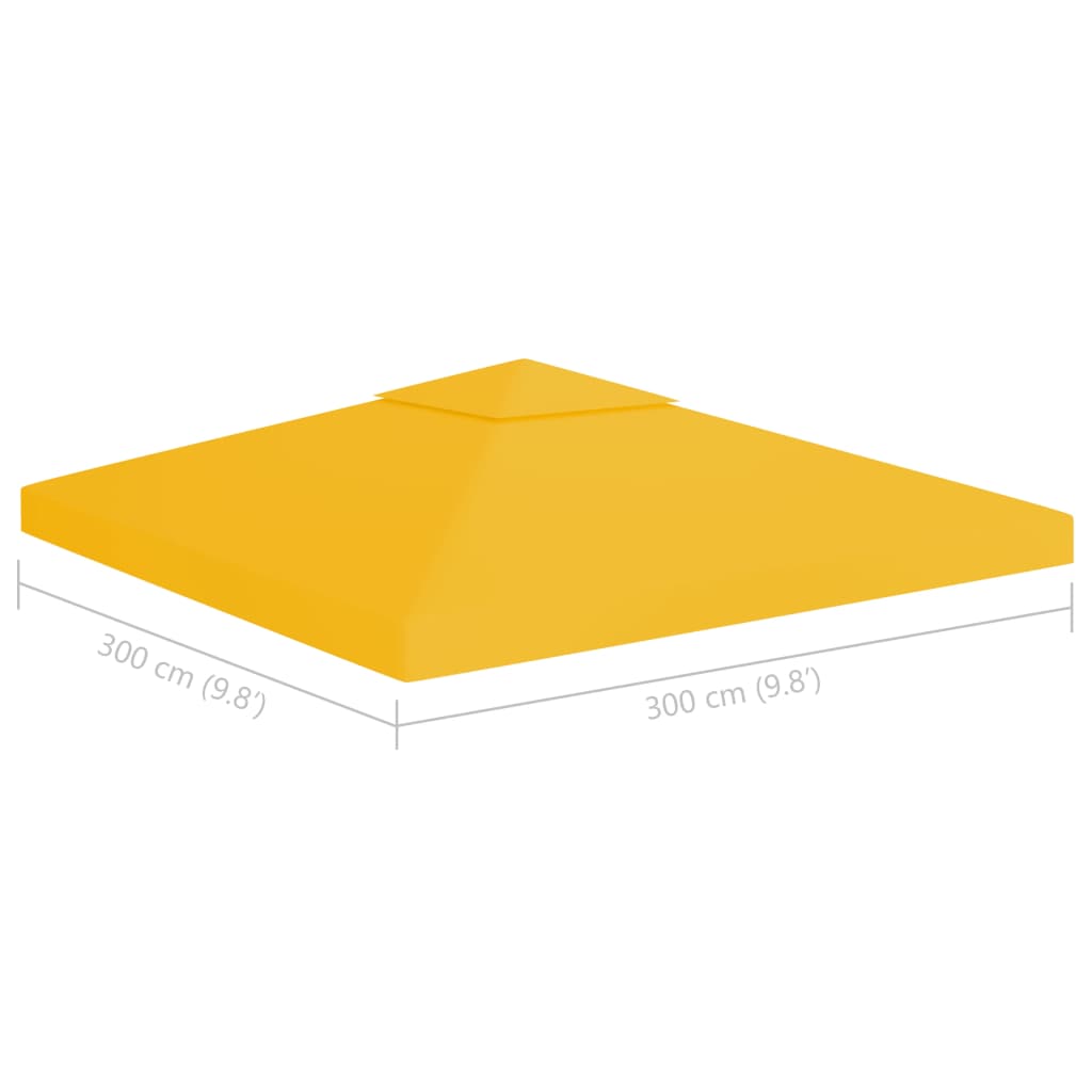 Paviljongtak med ventilering 310 g/m² 3x3 m