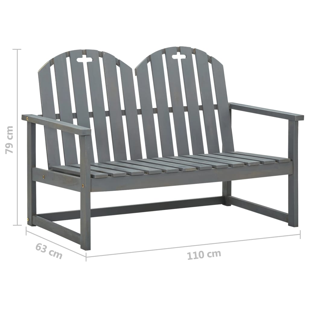 Trädgårdsbänk  110 cm massivt akaciaträ - Möbelfabriken