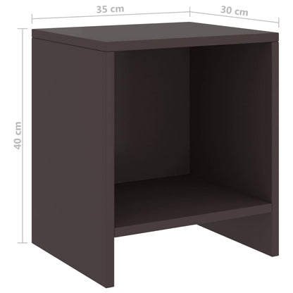 Sängbord 2 st honungsbrun 35x30x40 cm massiv furu