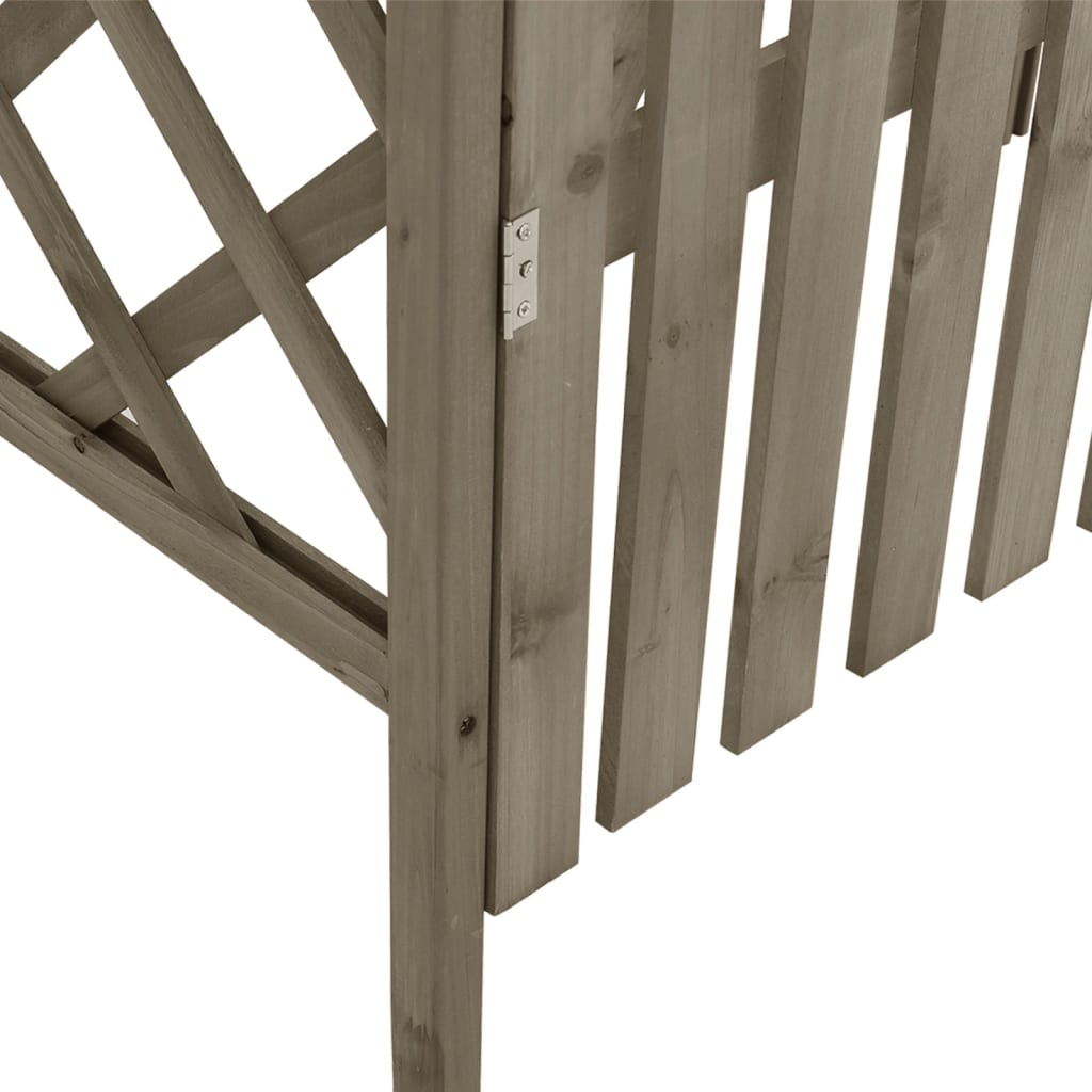 Pergola med grind 116x40x204 cm massivt granträ