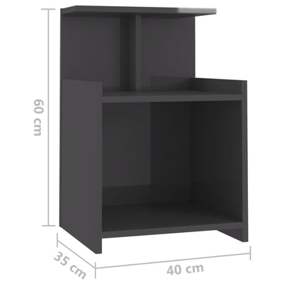 Sängbord sonoma-ek 40x35x60 cm konstruerat trä