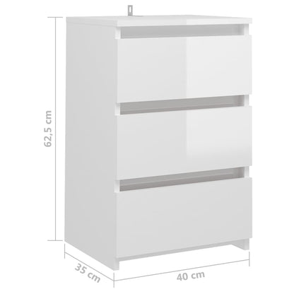 Sängbord 2 st sonoma-ek 40x35x62,5 cm konstruerat trä