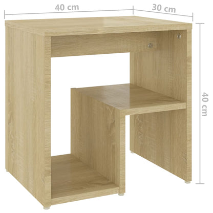 Sängbord sonoma-ek 40x30x40 cm konstruerat trä