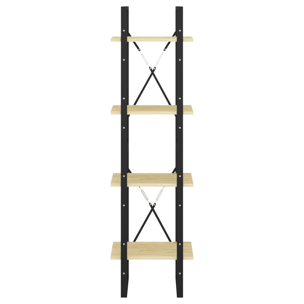 Bokhylla 4 hyllplan sonoma-ek 100x30x140 cm spånskiva