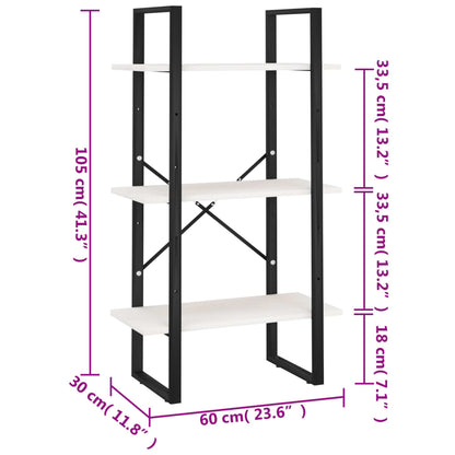 Förvaringshylla 60x30x105 cm massiv furu