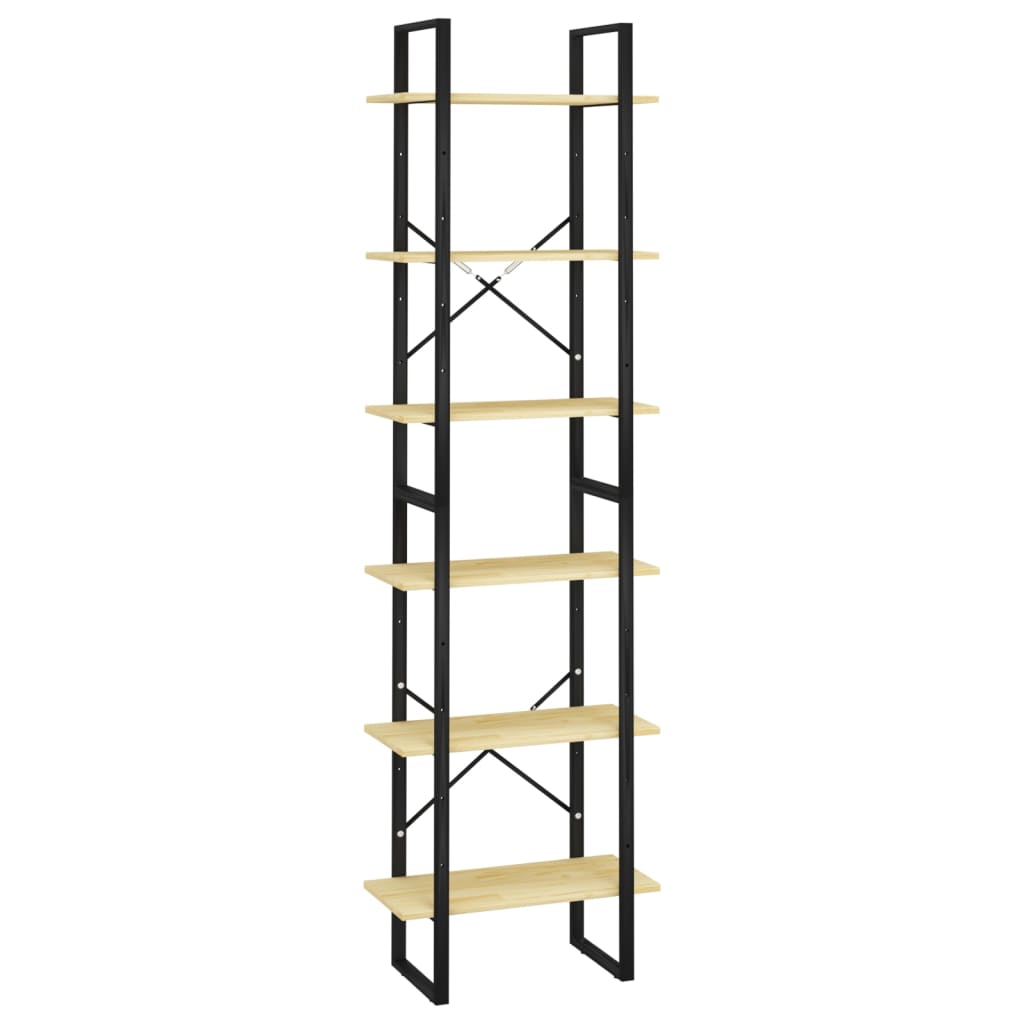 Förvaringshylla sonoma-ek 60x30x210 cm konstruerat trä