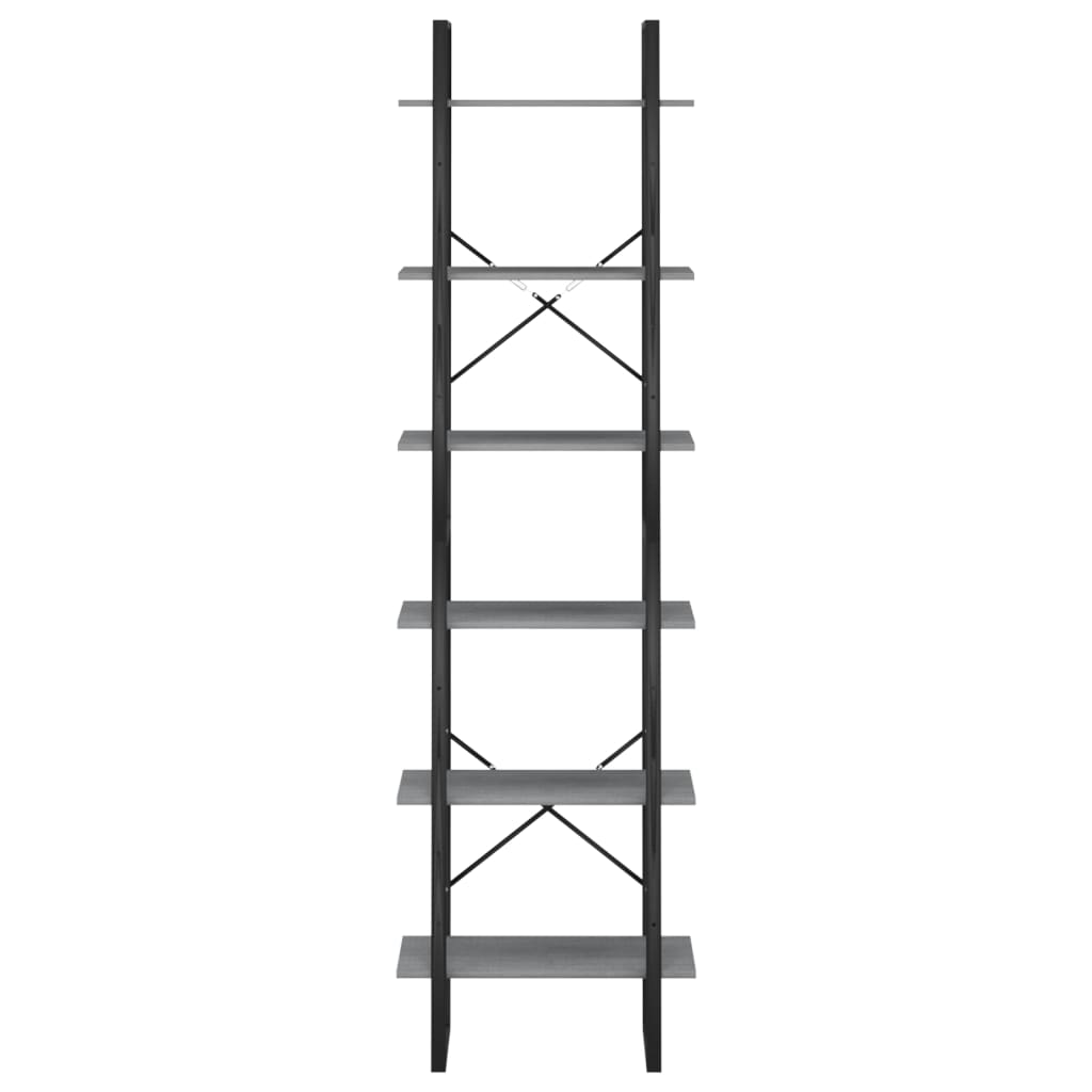 Förvaringshylla sonoma-ek 60x30x210 cm konstruerat trä