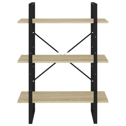 Bokhylla sonoma-ek80x30x105 cm spånskiva