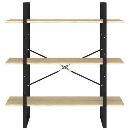 Bokhylla sonoma-ek 100x30x105 cm spånskiva