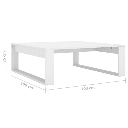 Soffbord sonoma-ek 100x100x35 cm konstruerat trä