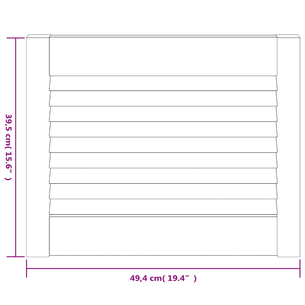 Skåpluckor lamelldesign 4 st 99,3x49,4 cm massiv furu