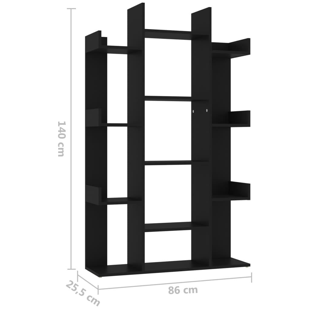 Bokhylla sonoma-ek 86x25,5x140 cm spånskiva