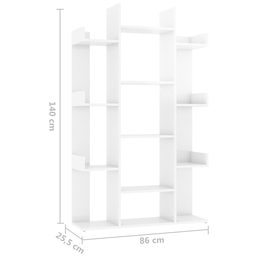 Bokhylla sonoma-ek 86x25,5x140 cm spånskiva