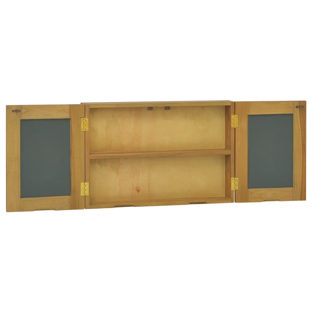 Spegelskåp 60x10x40 cm massiv teak