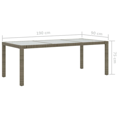 Trädgårdsbord 90x90x75 cm  konstrotting