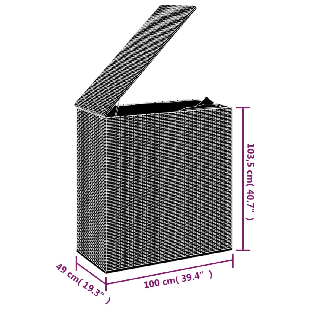 Dynbox PE-rotting 291x100,5x104 cm