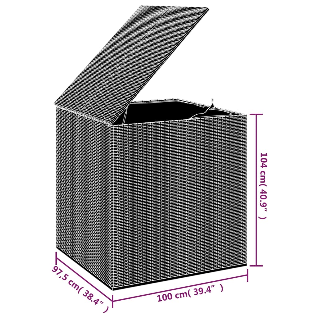 Dynbox PE-rotting 291x100,5x104 cm