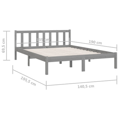 Sängram massiv furu 135x190 cm